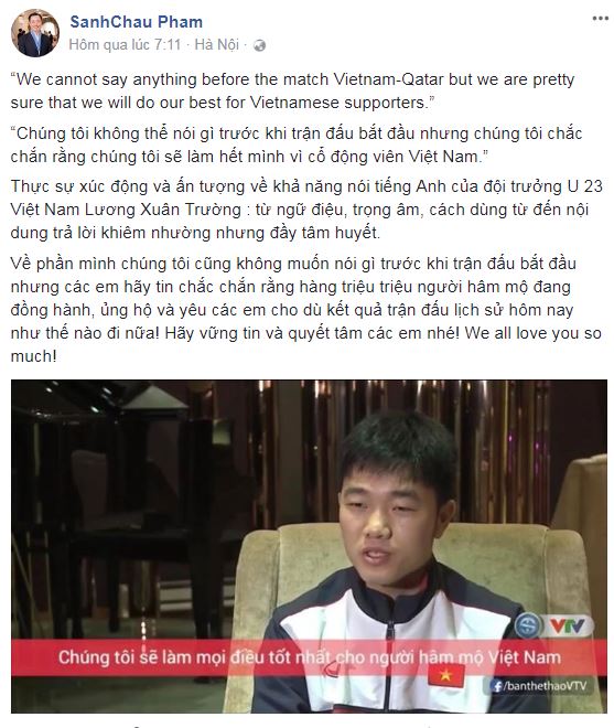 Bất ngờ trước tài nói tiếng Anh của đội trưởng U23 Lương Xuân Trường ảnh 2